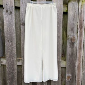 Vintage Super High Waist US Made Culotte Split Skirt Trousers Chiffon Dr…